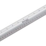 WESTCOTT liniaal, lengte: 300 mm, van aluminium, met greep