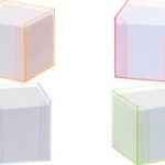 folia memokubus ´Luxbox´ met oplichtende randen, oranje, met inhoud