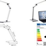 Hansa LED-bureaulamp Slim, space-zilver