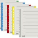 EXACOMPTA scheidingsbladen, DIN A4 overbreed, blauw