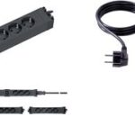 BACHMANN stopcontactenlijst STEP BASE, 5-voudig, zwart