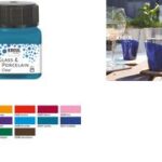 KREUL Glas- en Porseleinverf Clear, roze, 20 ml