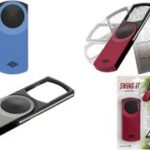 WEDO rechthoekige loep SWING-IT met LED-verlichting, zilver