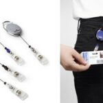 DURABLE Toegangspashouder met oprolmechanisme, ovaal, blauw, 10 st.