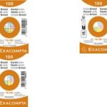 EXACOMPTA systeemkaarten, DIN A7, blanco, wit