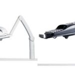 Hansa uitbreidingsplaat voor telefoonzwenkarm, zwart