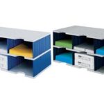 styro basiseenheid styrodoc trio, 6 vakken, zwart/grijs