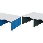 styro aanbouweenheid styrodoc duo, 2 vakken, blauw/grijs