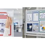 magnetoplan magnetisch infokader Magnetofix TOPSIGN, A4/A3, groen