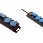 BACHMANN verdeelstekkerdoos, 5-voudig, met klapdeksels