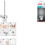 tesa WC-garnituur SMOOZ, verchroomd, incl. plakoplossing