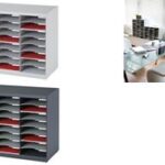 PAPERFLOW sorteerstation, 24 vakken, antraciet