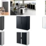 PAPERFLOW sorteerrek met schuine vakken, van polystyrol, 15 vakken, grijs