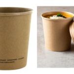 PAPSTAR deksel voor soepbeker ´pure´, rond, bruin, karton