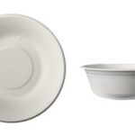 PAPSTAR suikerriet-schaal 'pure', rond, 380 ml, wit