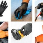 HYGOSTAR Nitril handschoen 'POWER GRIP', XL, oranje, poedervrij
