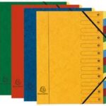 EXACOMPTA sorteermap Harmonica, karton, 7 vakken, gekleurd