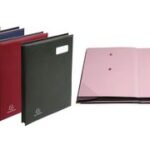 EXACOMPTA handtekenmap/vloeiboek, DIN A4, 24 vakken, donkerblauw