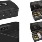 WEDO geldcassette met cijferslot, 9 vakken, zwart