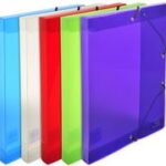 EXACOMPTA archiefdoos Crystal, van PP, 40 mm, kleuren assorti