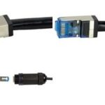 LogiLink Outdoor Patchkabel, Cat. 6A, S/FTP, 2,0 m, zwart