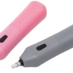 bind electrisch vlakgum, ABS-kunststof, grijs