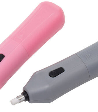 bind electrisch vlakgum, ABS-kunststof, grijs