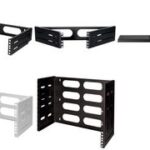 LogiLink 19´ wandhouder, 4 HE, zwart (RAL9003)