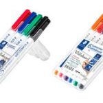 STAEDTLER Lumocolor whiteboardmarkers 301, ronde punt, 1 mm, 6 stuks in etui