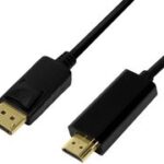 LogiLink DisplayPort 1.2 - HDMI 1.4 aansluitkabel, 3,0 m