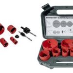 BRÜDER MANNESMANN gatenzaagset, 8-delig, van bi-metaal