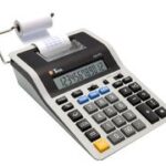 TWEN printende desktop rekenmachine 120 PD, grijs/zwart