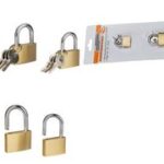 BRÜDER MANNESMANN hangslotenset, 3-delig, korte beugel