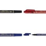 Pentel permanent-marker Pen, dubbele punt, zwart