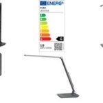 ALBA LED-bureaulamp ´LEDVIVA´, met USB aansluiting, grijs