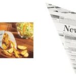 PAPSTAR puntzak ´Newsprint´, 270 x 190 x 190 mm