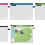 LEITZ ritssluitingtasje WOW Traveller, grootte L, blauw