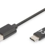 DIGITUS USB 2.0 aansluitkabel, USB-C - USB-A stekker, 3,0 m