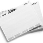 DURABLE insteekkaartjes 'LABEL REFILL', 200 x 20 mm