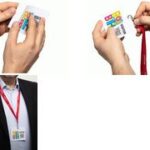 DURABLE naambadge 'VISITOR BADGE', van folie, wit