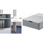 DURABLE schuifladenbox VARICOLOR 1 SAFE, grijs, afsluitbaar