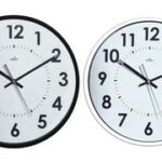 CEP Orium wandklok, quartz uurwerk, geluidloos, zwart