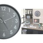 CEP Orium wandklok, quartz uurwerk, geluidloos, grijs