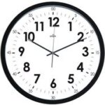 CEP Orium wandklok, quartz uurwerk, zwart