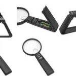 WEDO LED-loep met uitklapbare voet, zwart