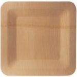 PAPSTAR bamboe-bord 'pure', rechthoekig, 180 x 180 mm, 10 stuks
