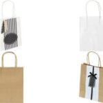 folia papieren tas, kraftpapier, 125 x 50 x 150 mm, naturel