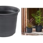 orthex bloempot / plantenpot EPOQUE, diameter: 440 mm, zwart