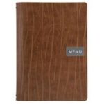 Securit menukaartmap 'RUGA', DIN A5, van leer, bruin