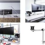 DURABLE monitorhouder voor 2 monitoren, tafelklem